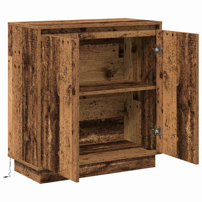 Madia LED per Legno antico 71 x 34,5 x 75 cm Legno multistrato | homemem39