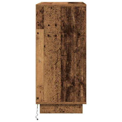 Madia LED per Legno antico 71 x 34,5 x 75 cm Legno multistrato | homemem39