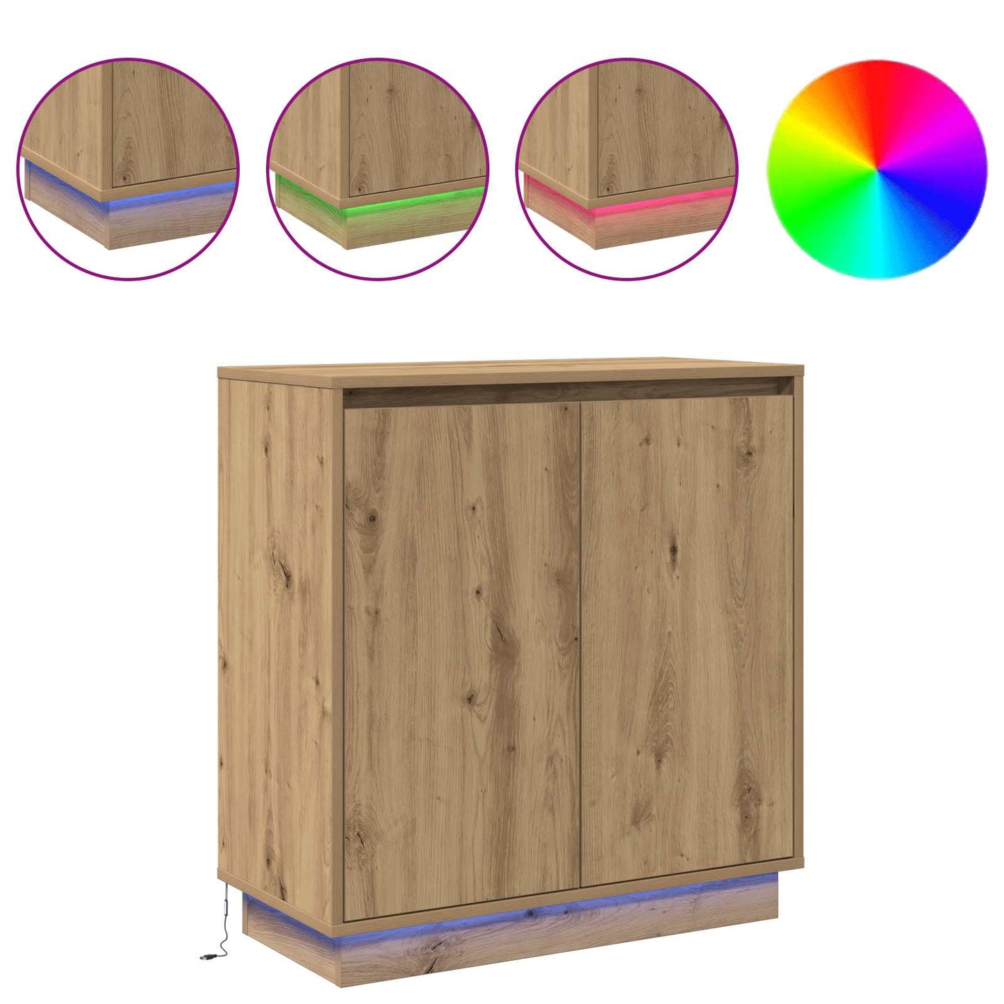 Madia LED Rovere Artigianale 71 x 34,5 x 75 cm | homemem39