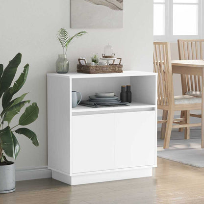 Credenza con LED Bianco 71 x 34.5 x 75 cm Legno multistrato