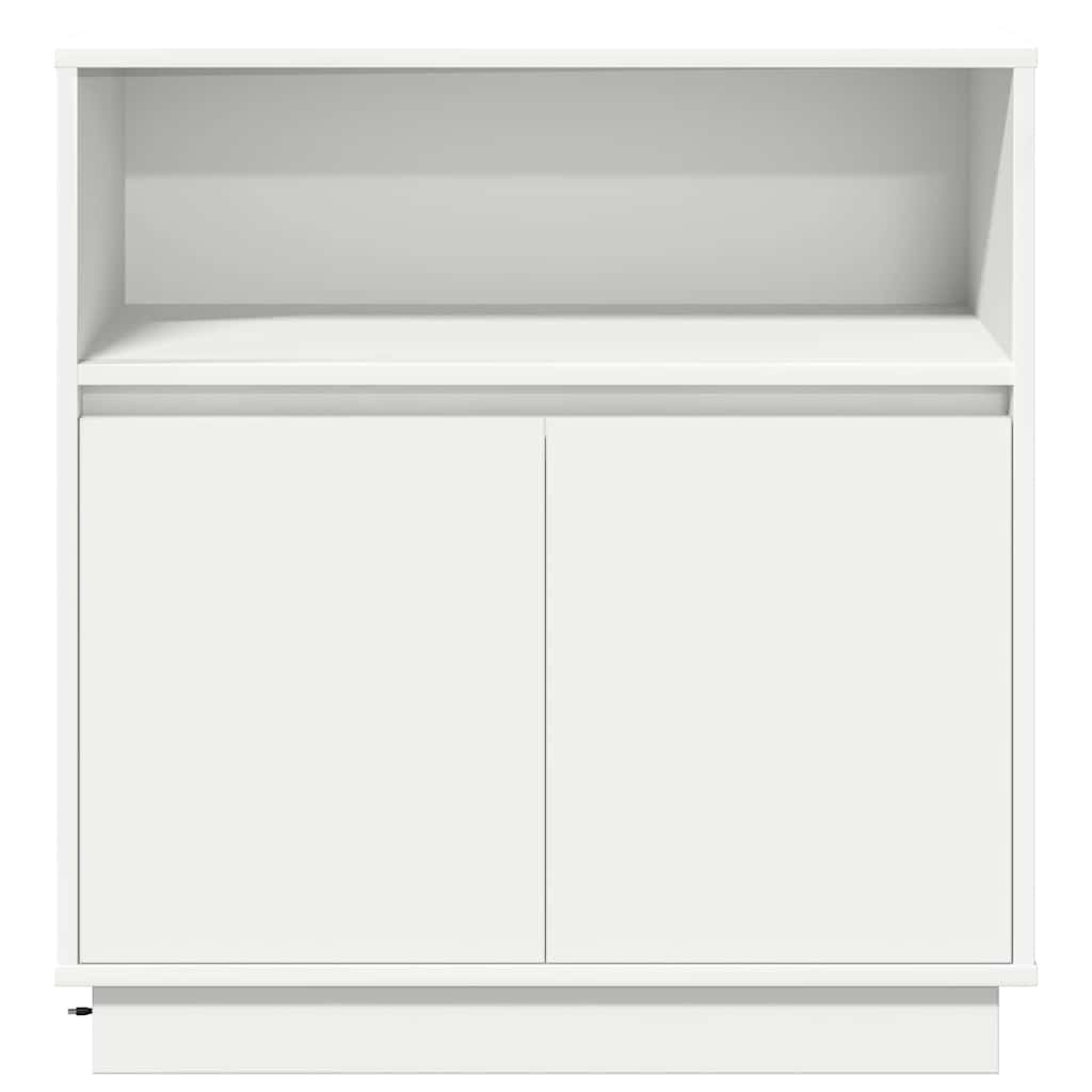 Credenza con LED Bianco 71 x 34.5 x 75 cm Legno multistrato