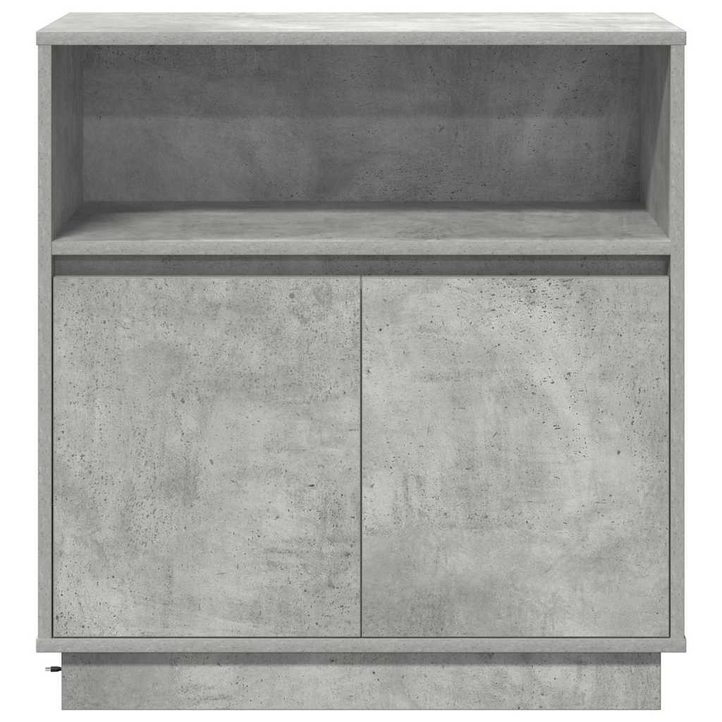 Credenza con LED Grigio cemento 71 x 34.5 x 75 cm
