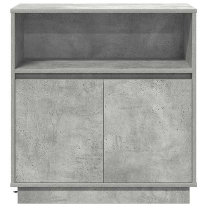 Credenza con LED Grigio cemento 71 x 34.5 x 75 cm