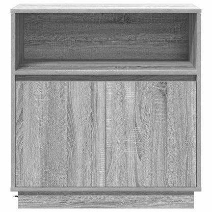 Credenza con LED Grigio sonoma 71 x 34.5 x 75 cm