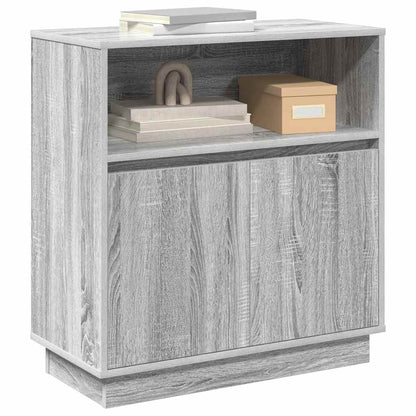 Credenza con LED Grigio sonoma 71 x 34.5 x 75 cm