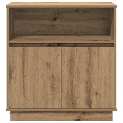 Credenza con LED rovere artigianale 71 x 34.5 x 75 cm