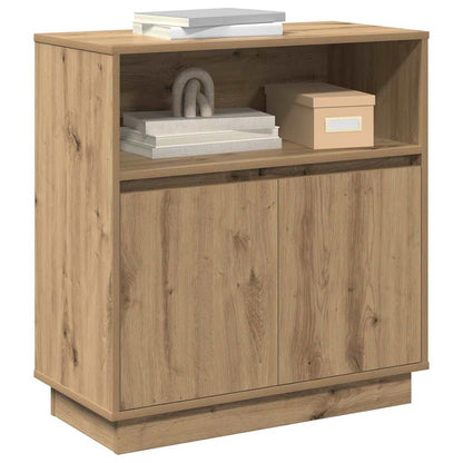 Credenza con LED rovere artigianale 71 x 34.5 x 75 cm