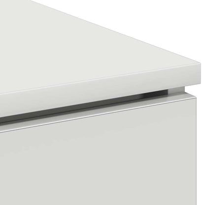 Mobile TV con LED Bianco 100 x 38 x 49 cm Legno multistrato