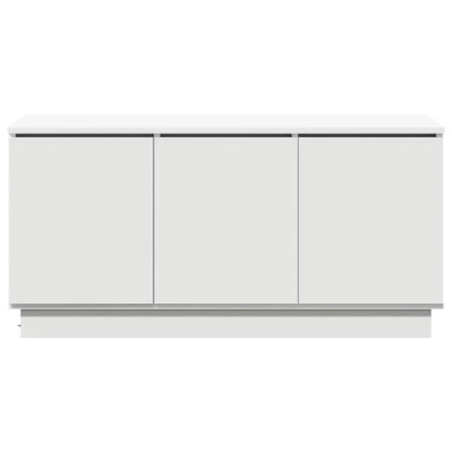 Mobile TV con LED Bianco 100 x 38 x 49 cm Legno multistrato