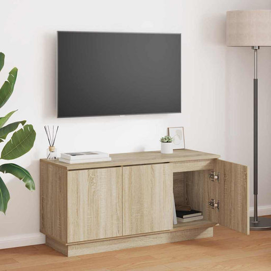 Mobile TV Rovere Sonoma 100 x 38 x 49 cm Legno multistrato