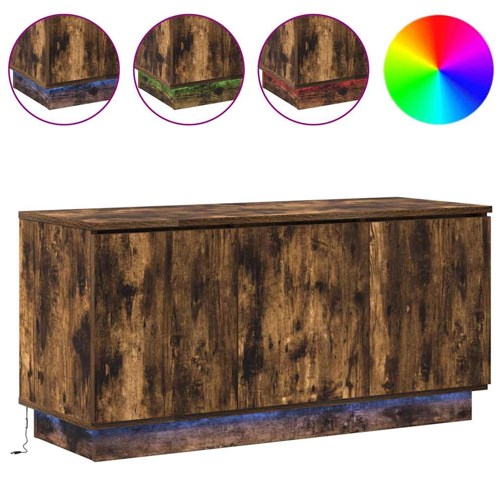 Mobile TV Rovere fumé 100 x 38 x 49 cm Legno multistrato