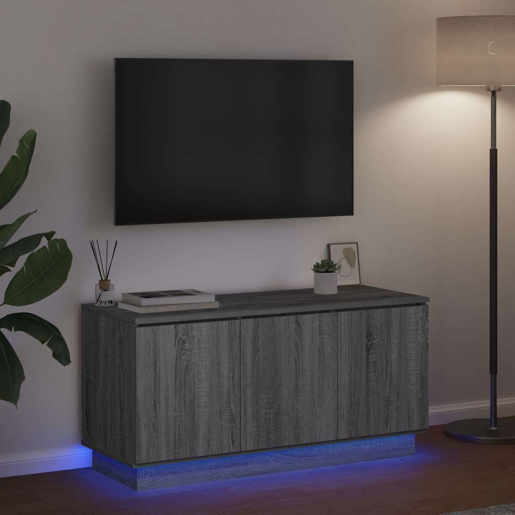 Mobile TV Grigio Sonoma 100 x 38 x 49 cm Legno multistrato