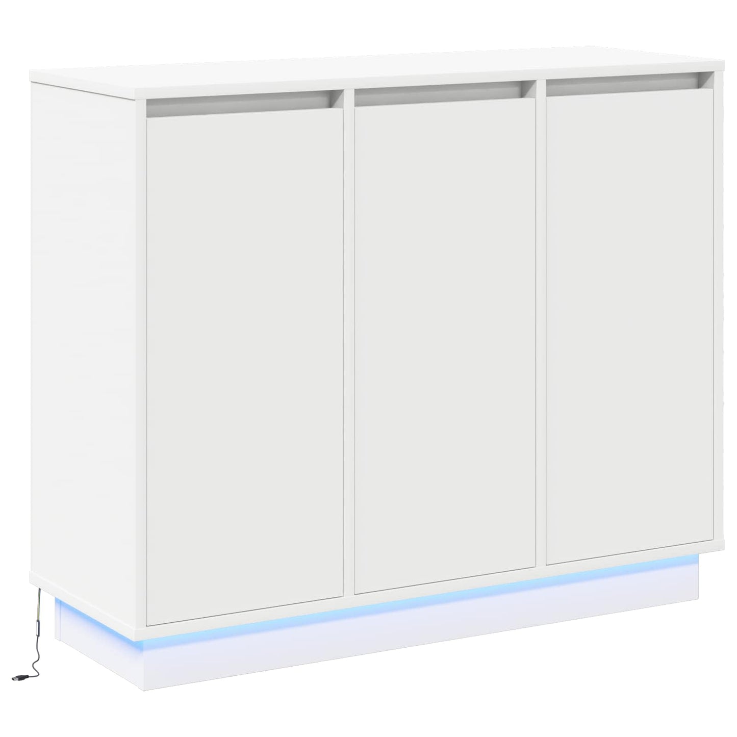 Madia LED Bianco 90 x 32 x 75 cm Legno multistrato