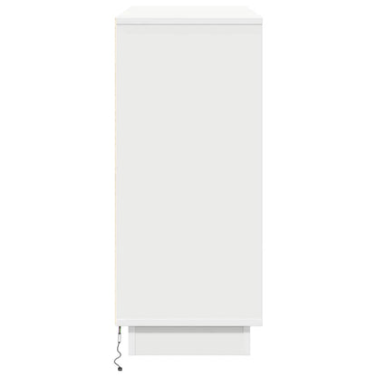 Madia LED Bianco 90 x 32 x 75 cm Legno multistrato