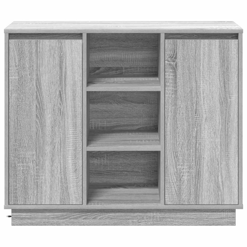 Credenza Grigio Sonoma 90 x 32 x 75 cm Legno multistrato