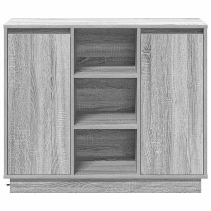 Credenza Grigio Sonoma 90 x 32 x 75 cm Legno multistrato