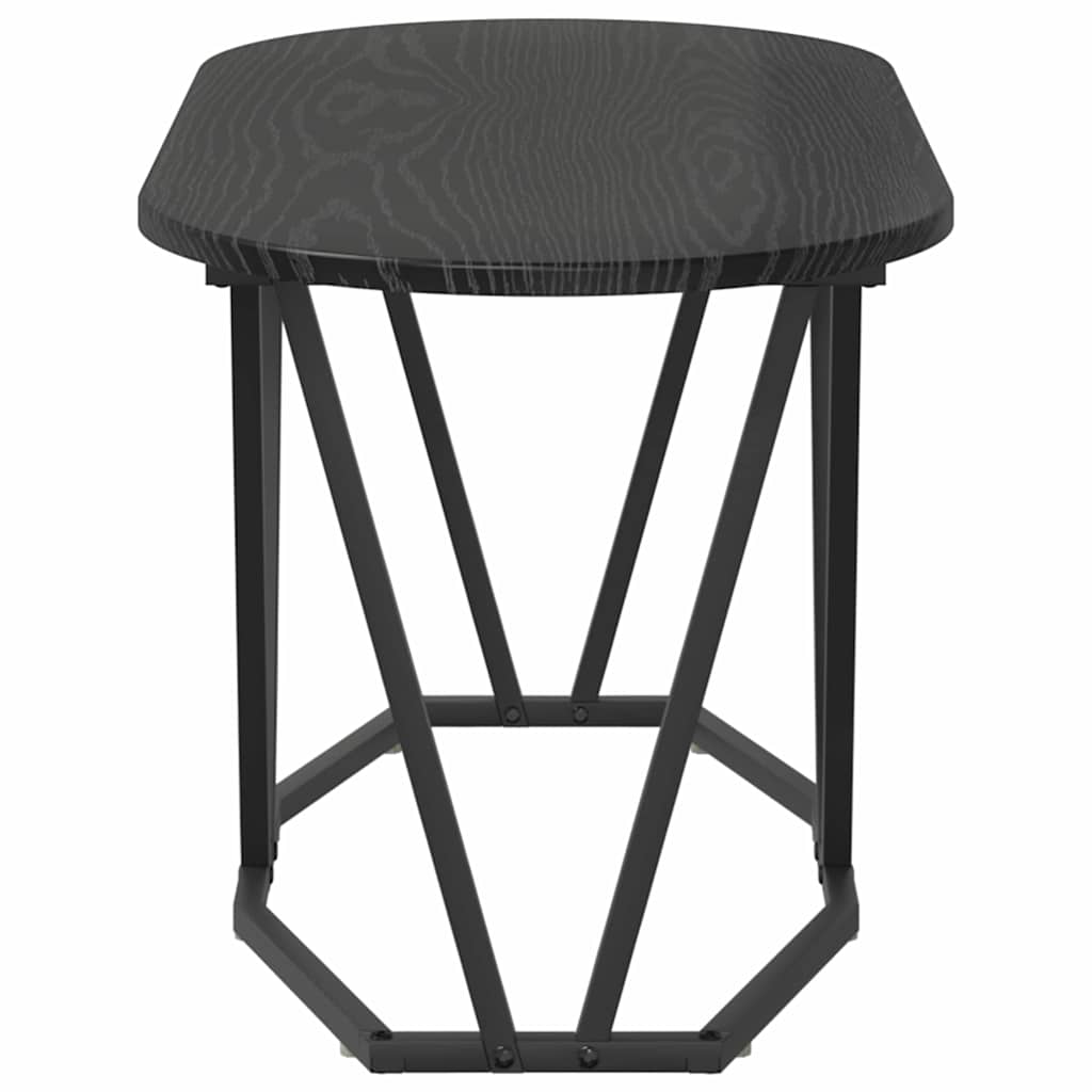 Tavolino da Caffè Rovere Nero 80 x 40 x 40,5 cm