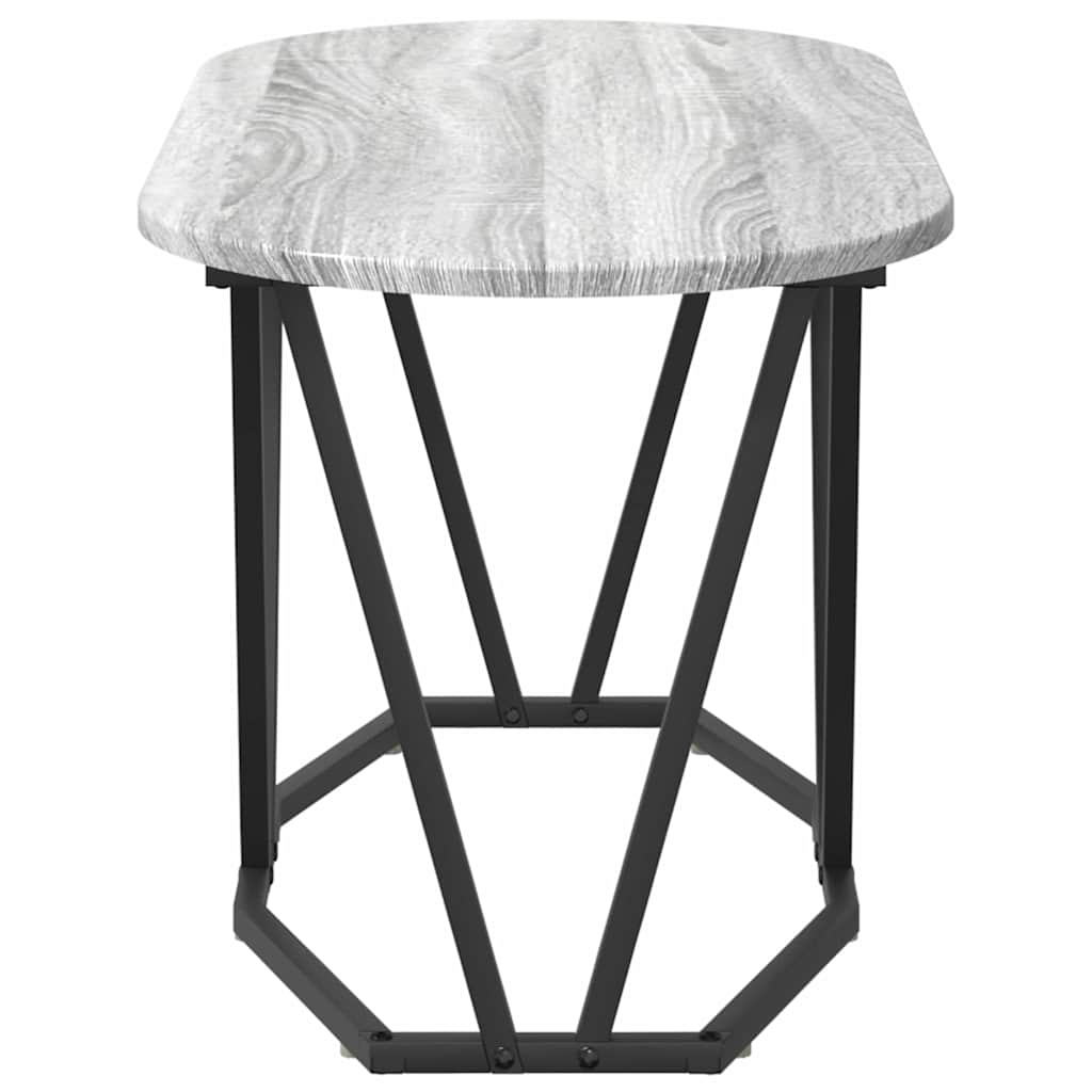 Tavolino da Caffè Grigio 80 x 40 x 40,5 cm