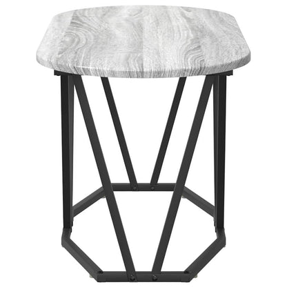 Tavolino da Caffè Grigio 80 x 40 x 40,5 cm