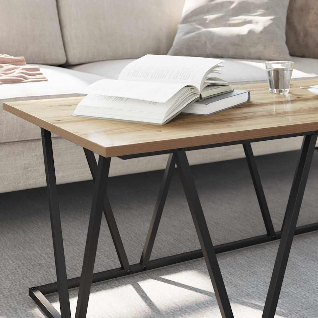 Tavolino da salotto Rovere artigianale 100 x 50 x 40 cm