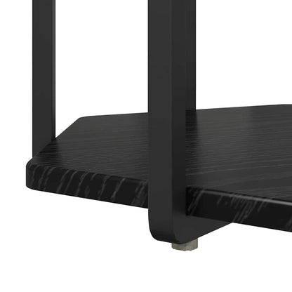 Set tavolini 2 pcs Rovere nero 50 x 50 x 50,5 cm