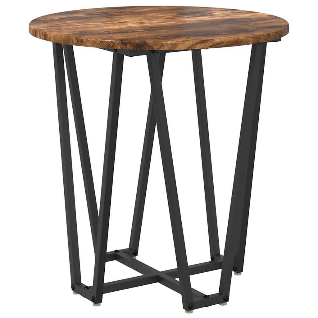 Set tavolini 2 pcs Rovere affumicato e Nero 50 x 50 x 50.5 cm