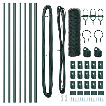 Palo della recinzione Verde 10 x 0,8 m (rete da 25 mm)