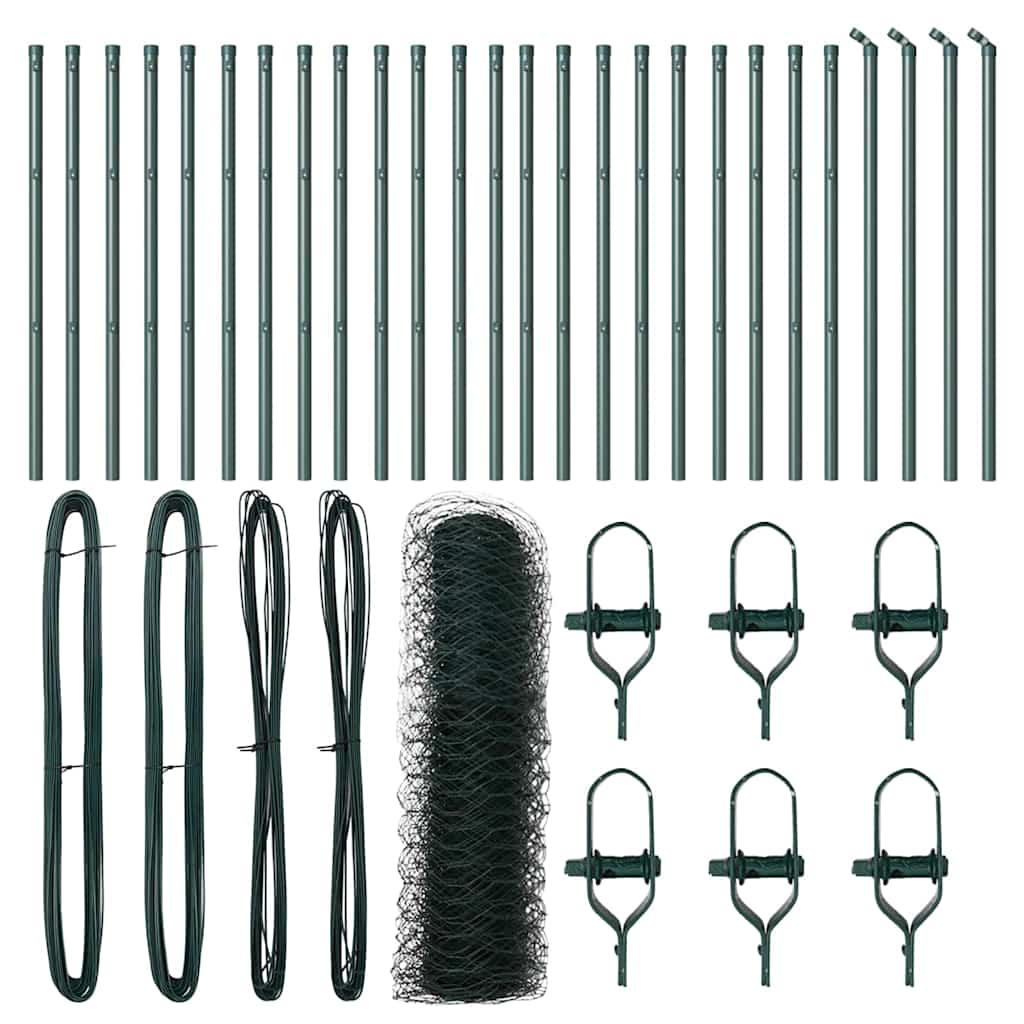 Palo della recinzione Verde 50 x 0,6 m (rete a maglia 50 mm)