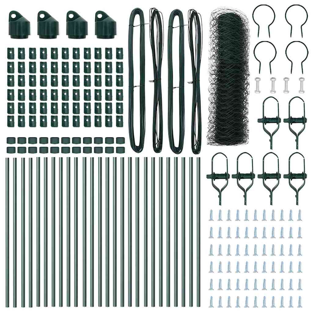 Palo della recinzione Verde 50 x 0,6 m (rete a maglia 50 mm)