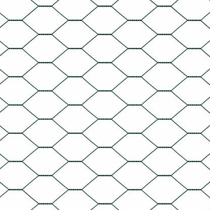 Recinzione con pali. Verde 0.5 x 100 m Acciaio rivestito in PVC