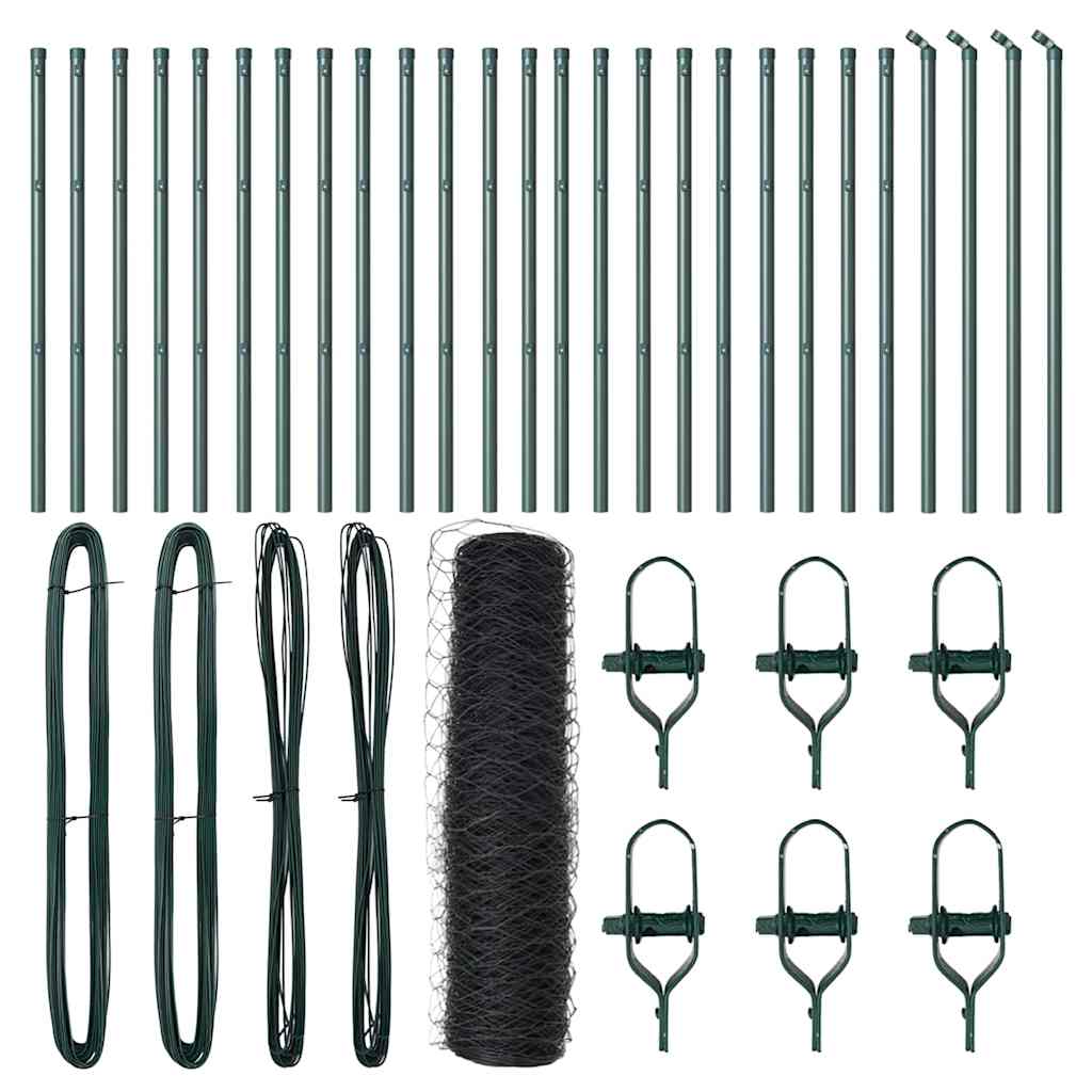 Palo della recinzione Grigio 50 x 0,8 m (maglia da 50 mm)