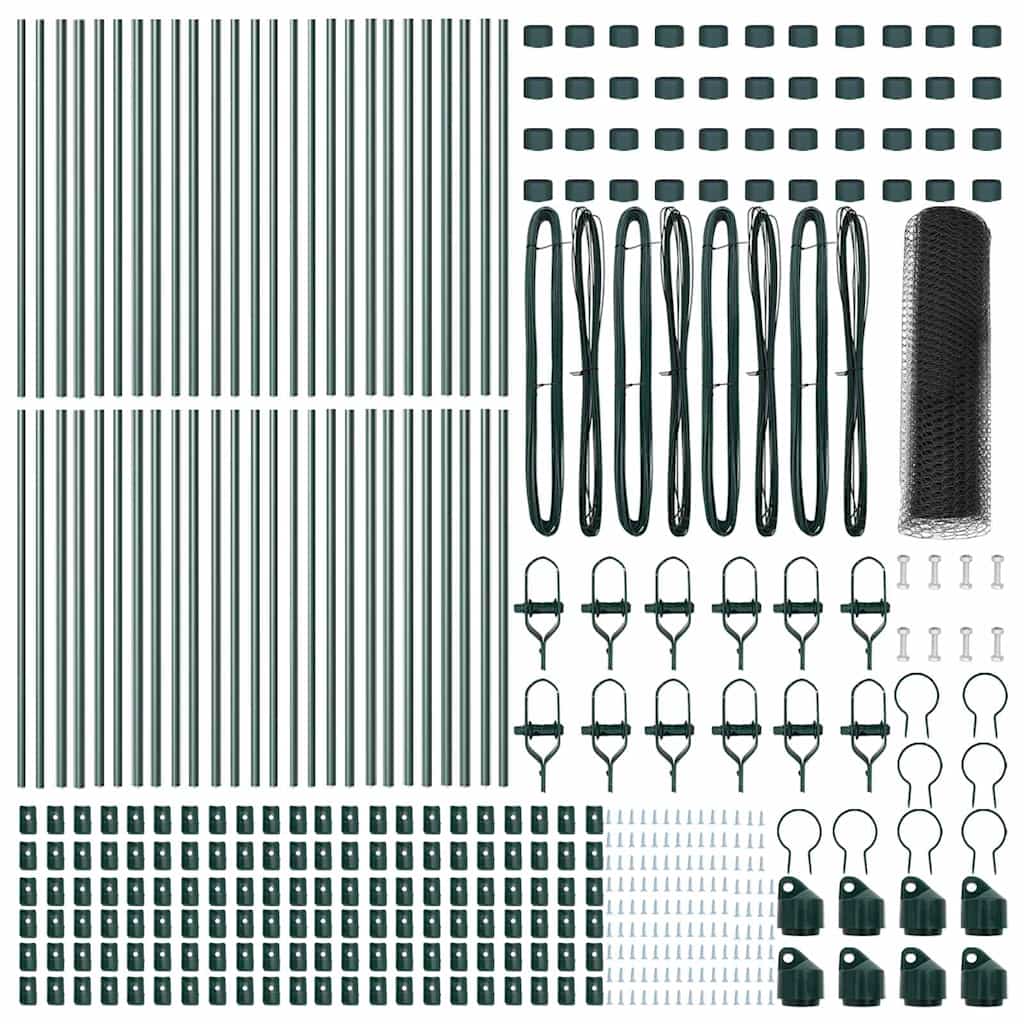 Recinzione con pali. Grigio 0.4 x 100 m