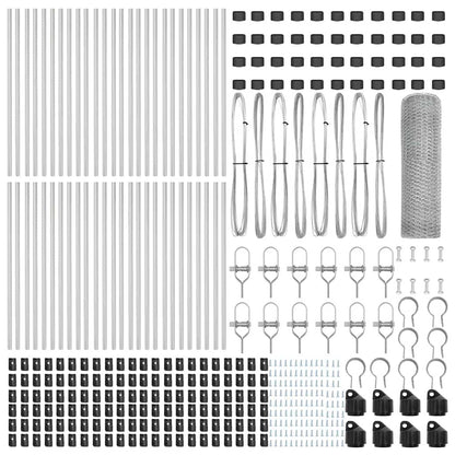 Palo della recinzione Argento 100 x 0,6 m (rete da 25 mm)