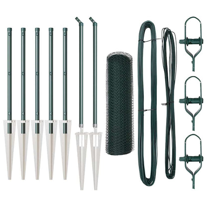 Palo della recinzione Verde 10 x 0,8 m (rete da 25 mm)