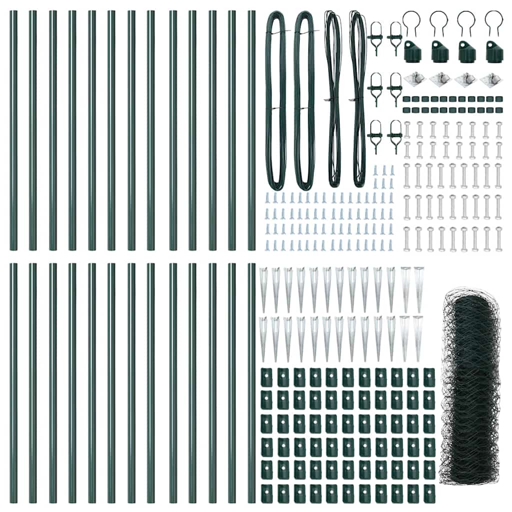 Palo della recinzione Verde 50 x 0,4 m (rete 36 mm)