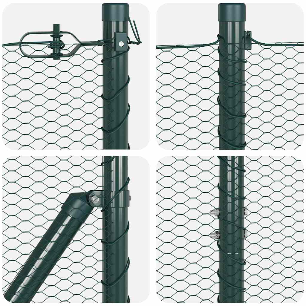 Recinzione in rete saldata con punte 50 x 1,6 m (L x A)