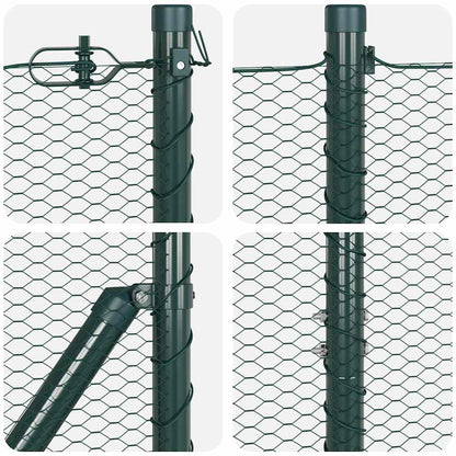 Recinzione in rete saldata con punte 50 x 1,6 m (L x A)