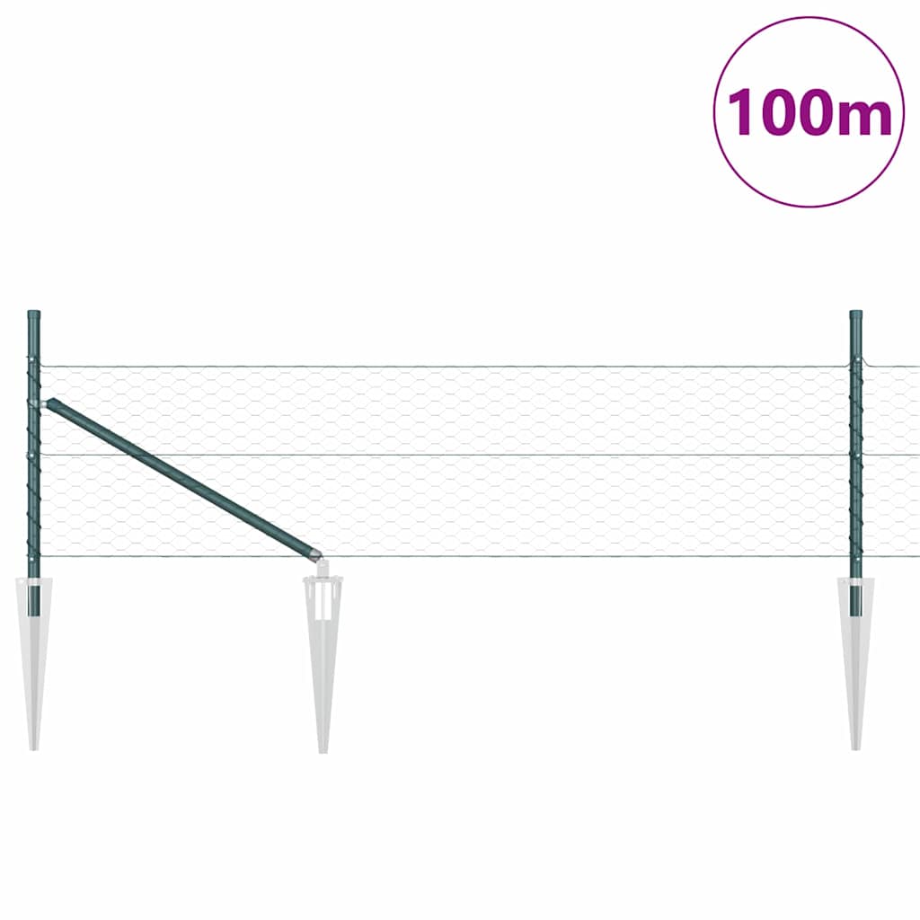 Recinzione in rete saldata con punte 100 x 0,4 m (L x H)