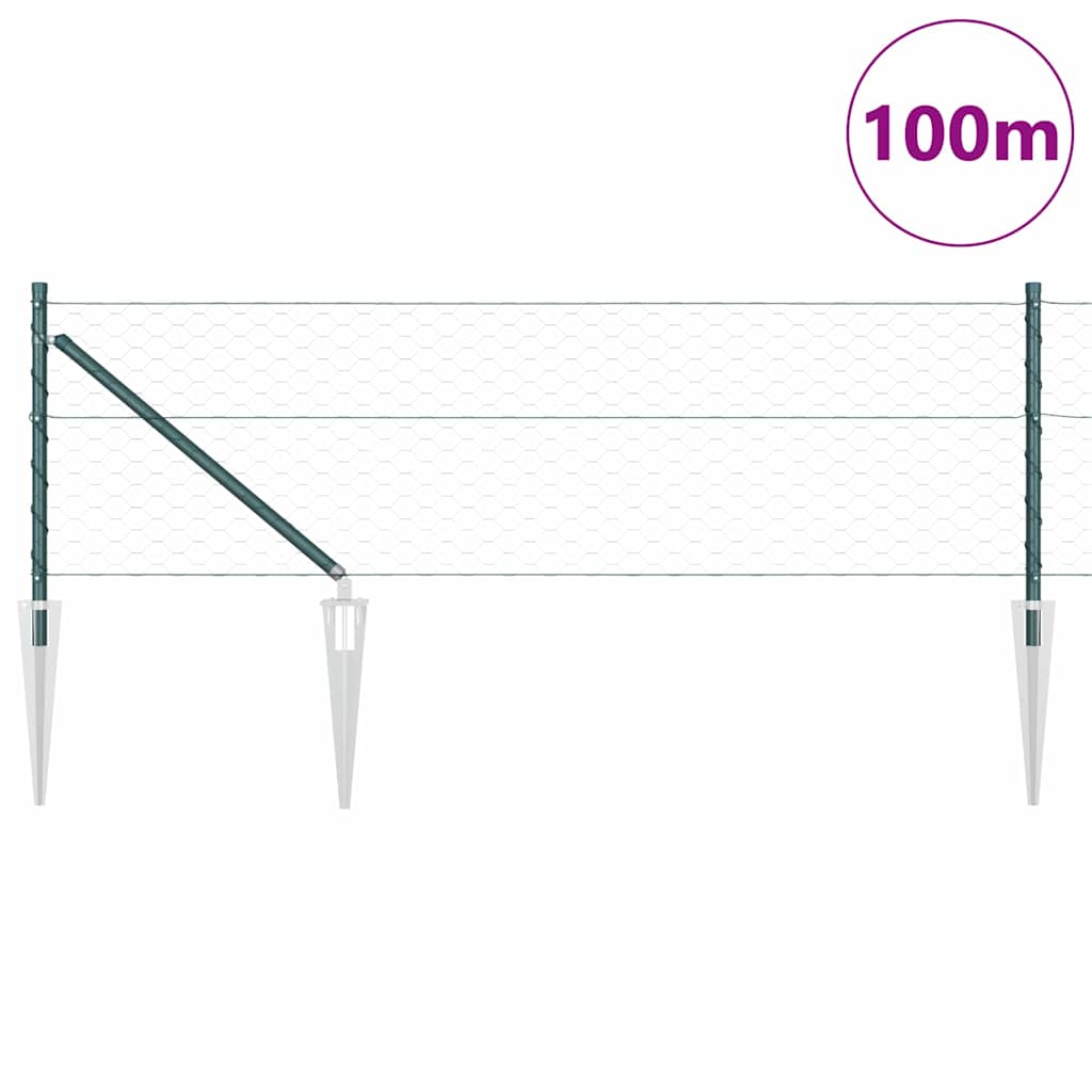 Recinzione in rete saldata con punte 100 x 0,6 m (L x H)