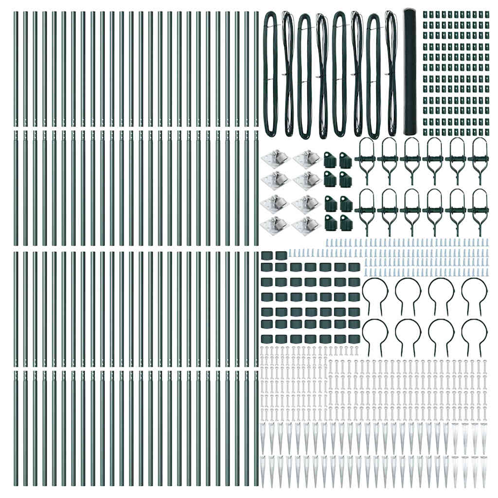Recinzione in rete saldata con punte 100 x 1,6 m (L x H)