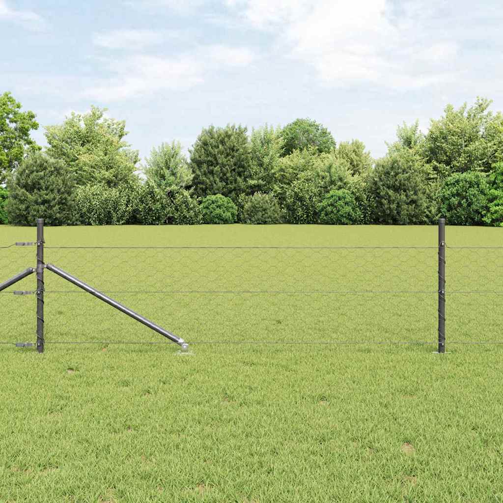 Recinzione in rete saldata con punte 10 x 0,4 m (P x H)