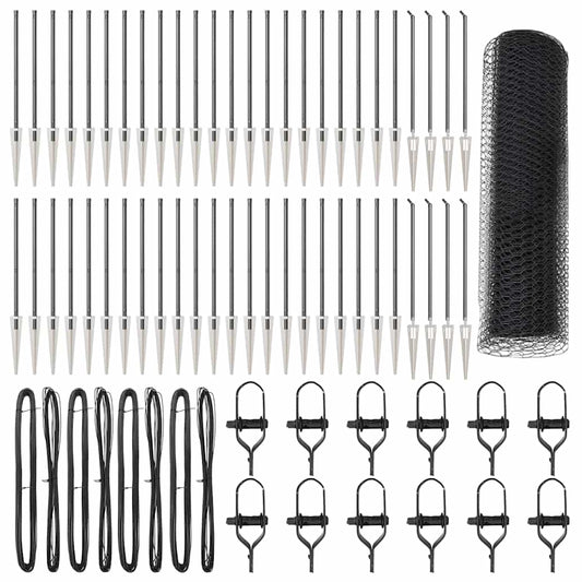 Recinzione con pali. Grigio 0.4 x 100 m