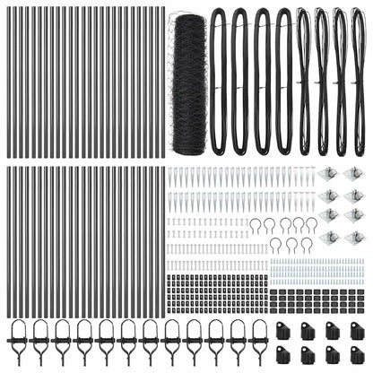 Palo della recinzione Grigio 100 x 0,6 m (rete 36 mm)