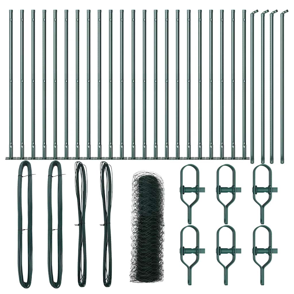 Palo della recinzione Verde 50 x 0,4 m (rete 36 mm)