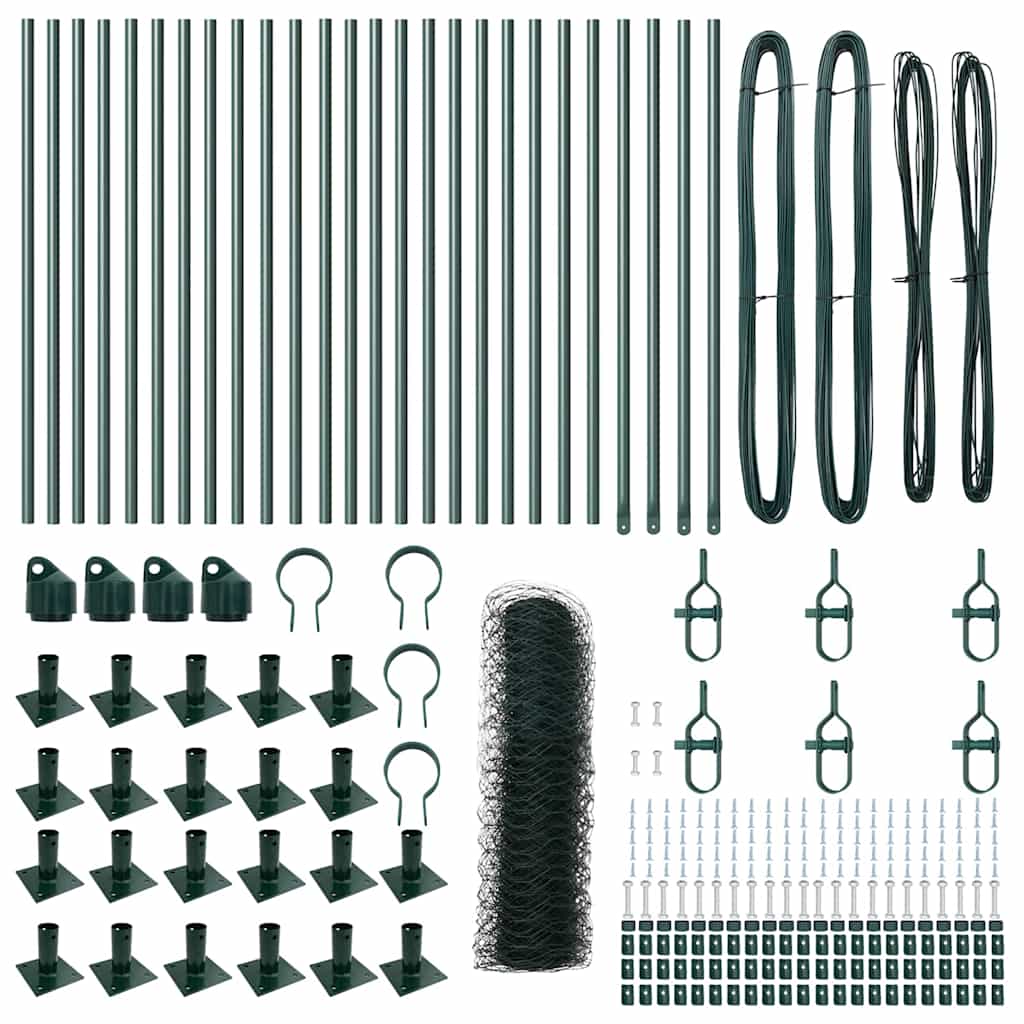 Palo della recinzione Verde 50 x 0,4 m (rete 36 mm)