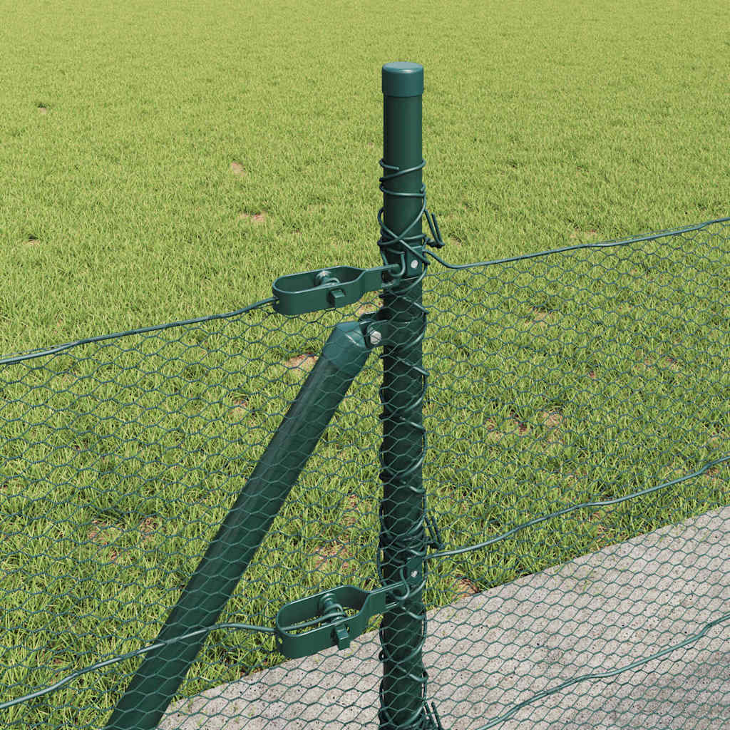 Palo della recinzione Verde 100 x 0,4 m (maglia di 13 mm)