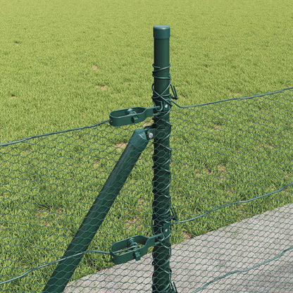 Palo della recinzione Verde 100 x 0,4 m (maglia di 13 mm)