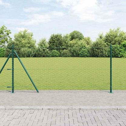 Palo della recinzione Verde 100 x 1 m (maglie da 50 mm)