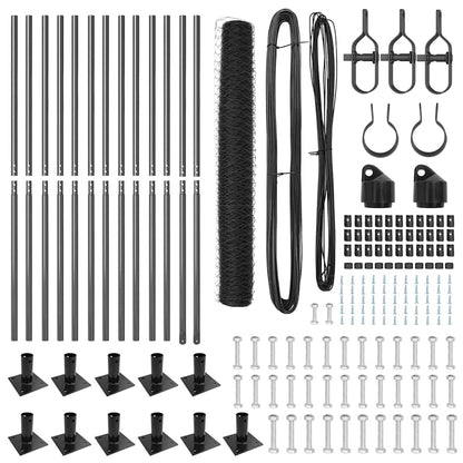 Palo della recinzione Grigio 25 x 0,8 m (maglia da 36 mm)