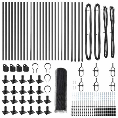 Palo della recinzione Grigio 50 x 0,6 m (rete da 13 mm)